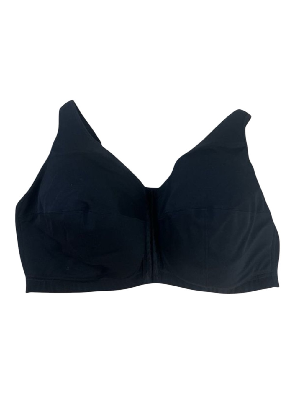 Laudine Back Support Black Front Closure Wireless Bra Size 44G Adjustable Strap - Picture 3 of 13
